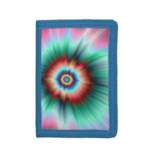 Tie Dye Comet Trifold Wallet