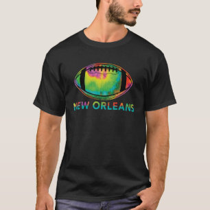 Tie Dye Cool Football Apparel New Orleans T-Shirt