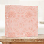 Tie Dye | Coral Pink Modern Pastel 3 Ring Binder<br><div class="desc">A simple tie dye pattern with a soft pastel coral pink color palette. The perfect on trend gift or accessory can easily be customized with your name, initials, monogram, hashtag or slogan! Tie-Dye is making a major comeback right now and is officially the Biggest Trend of the Year! We think...</div>