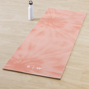 Tie Dye   Coral Pink Modern Pastel Yoga Mat