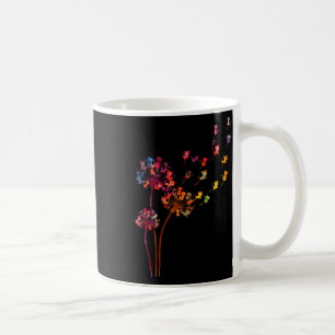 Tie Dye Dandelion Cats Flower Colorful Pet Cat Coffee Mug