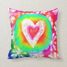 Tie Dye Decorative Pillow