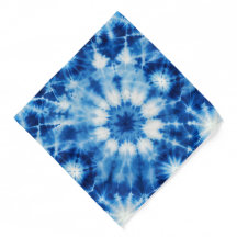 Tie & Dye design Blue White