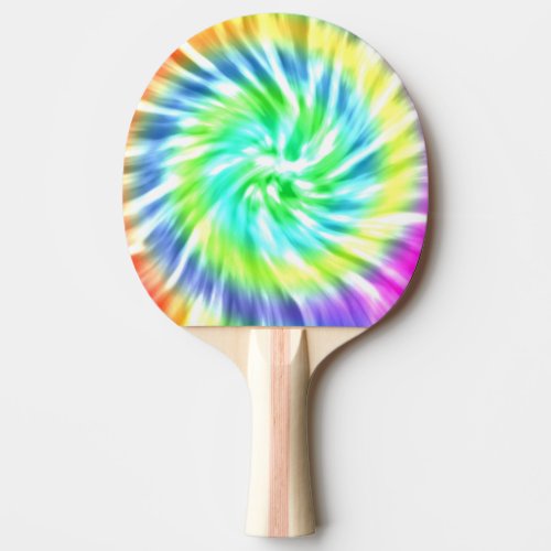 Tie Dye Design Ping Pong Paddle