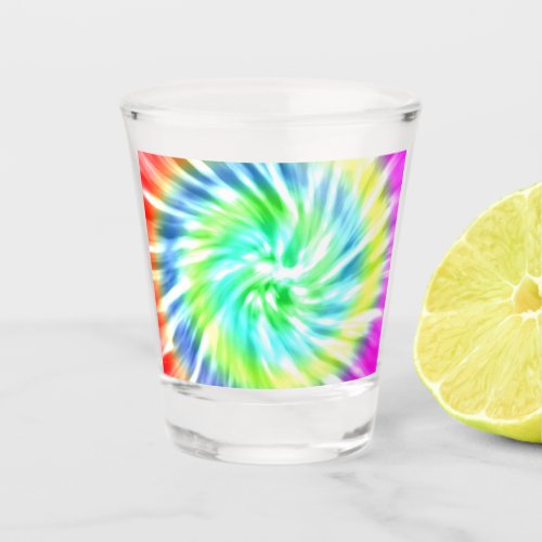 Tie Dye Design Shot Glass