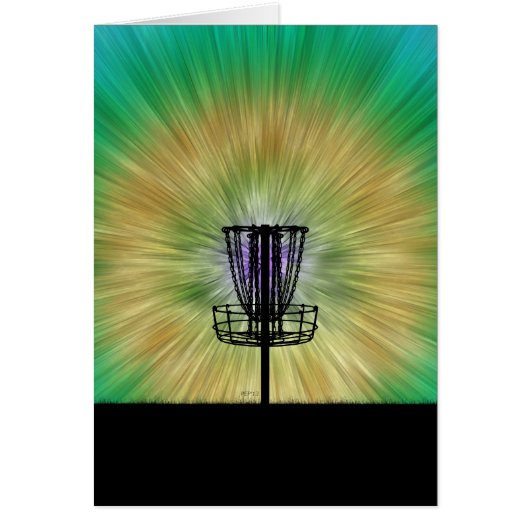 Tie Dye Disc Golf Basket Cards (Front)