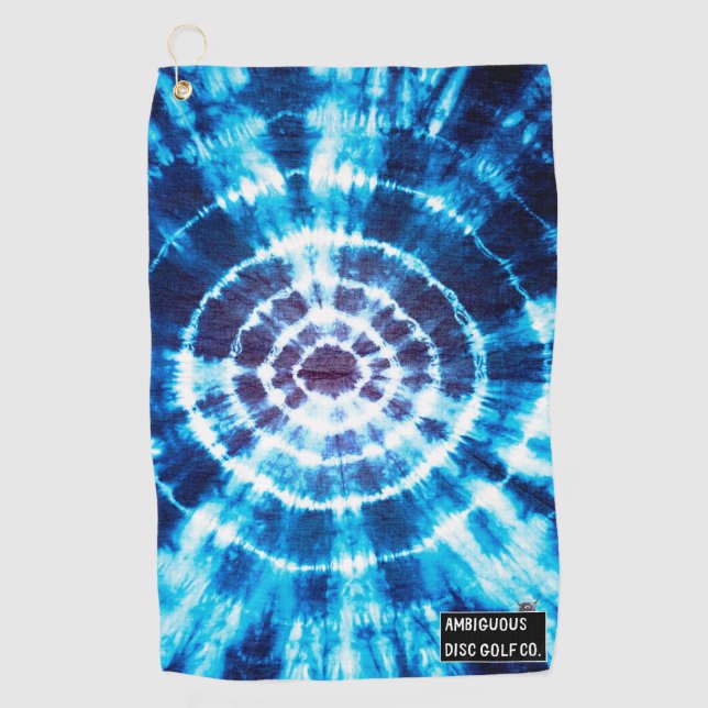 Tie-Dye Disc Golf Disc Towel (Front)