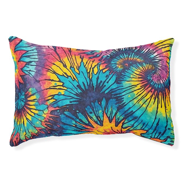 Tie Dye Dog Bed (Front)