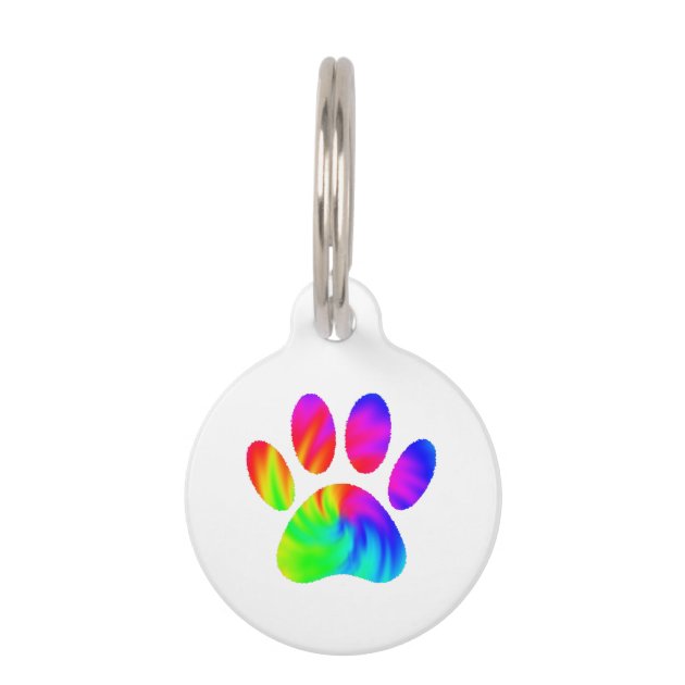 Tie dye dog tag shop