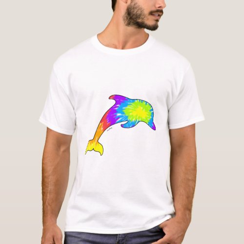 Tie Dye Dolphin T_Shirt