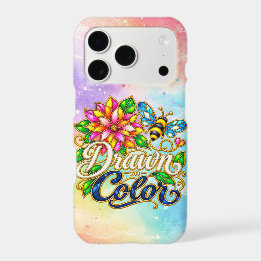 Tie-Dye Drawn to Color iPhone 17 Pro Case