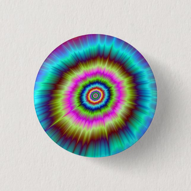 Tie Dye Explosion Button (Front)