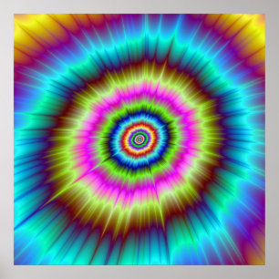 Tie Dye Explosion Poster