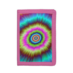 Tie Dye Explosion Trifold Wallet