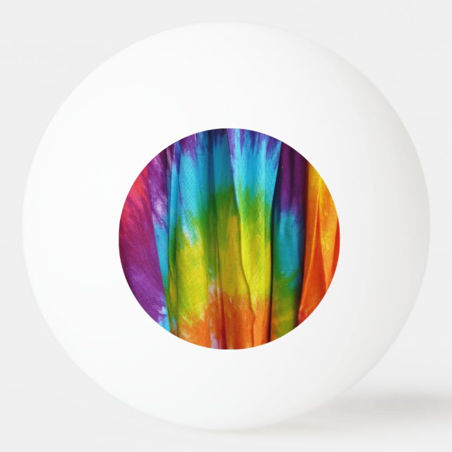 Tie-Dye Fabric Print Ping-Pong Ball (Front)