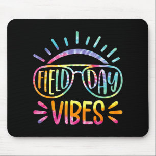 Tie Dye Field Day Vibes Last Day Of School Field D Mouse Pad