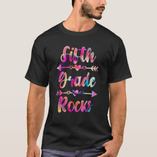Tie Dye Fifth Grade Hello 5th Grade Rocks Back To  T-Shirt