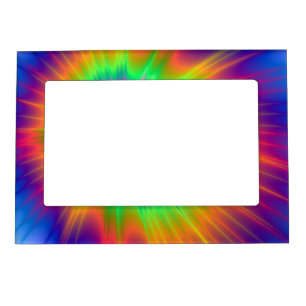 Tie Dye Fireball Magnetic Frame