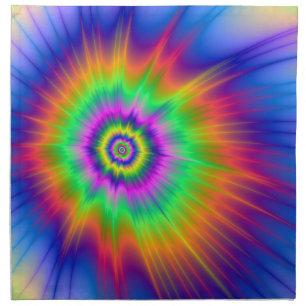Tie Dye Fireball Napkin