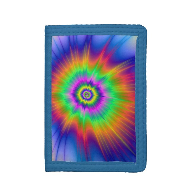 Tie Dye Fireball Wallet (Front Vertical)