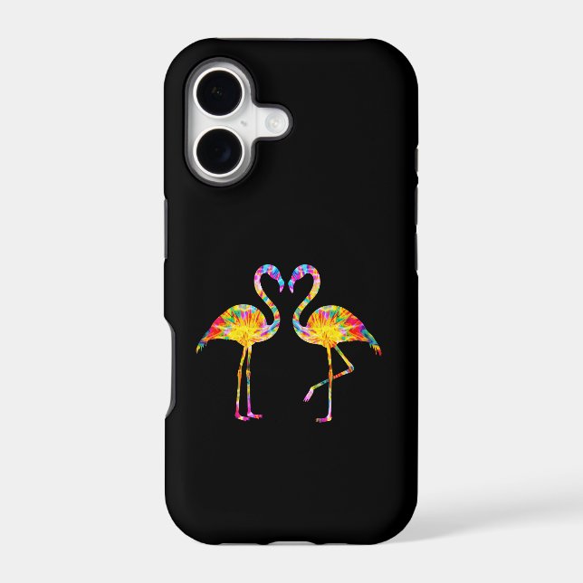 TIE DYE FLAMINGO Case-Mate iPhone CASE (Back)