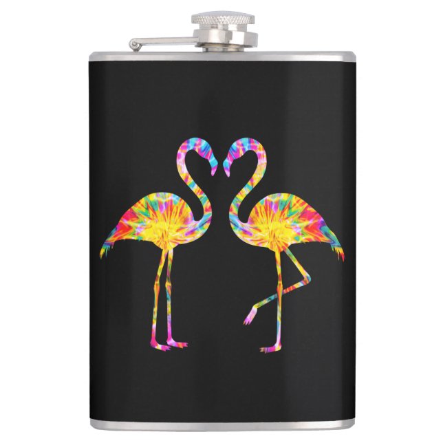 TIE DYE FLAMINGO FLASK (Front)