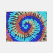 Tie Dye Fleece Blanket (Front (Horizontal))