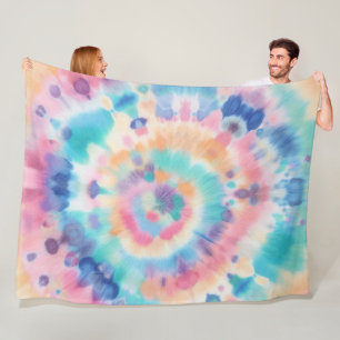 Tie Dye Fleece Blanket