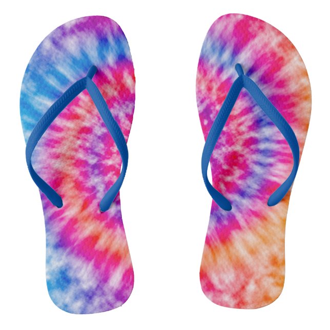 Tie Dye Flip Flops (Footbed)