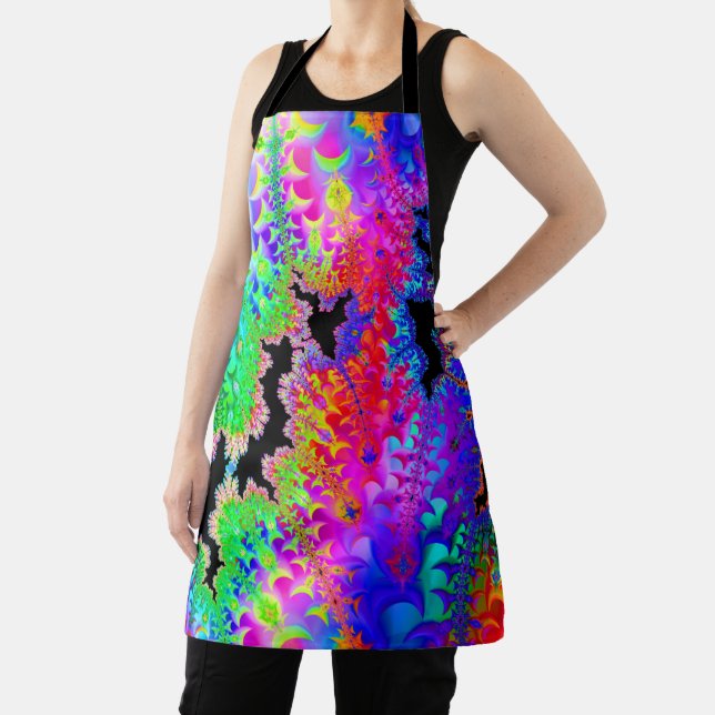 Tie Dye Fractal Apron (Insitu)