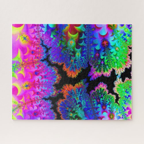 Tie Dye Fractal Art Standard Size Puzzle