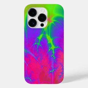 Tie-dye Fractal   Case-mate Iphone 14 Pro Case by KRStuff at Zazzle