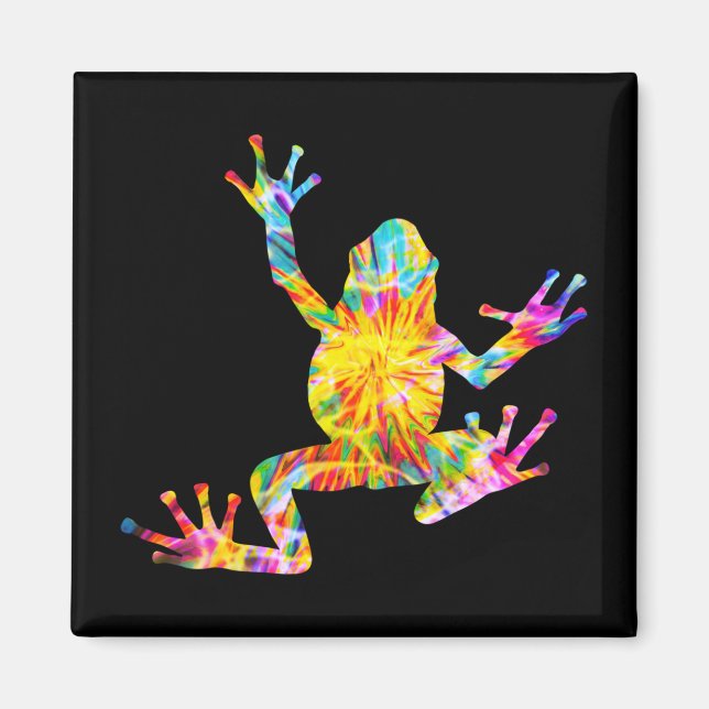 TIE DYE FROG MAGNET (Front)