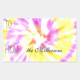 Tie Dye Gift Tag