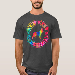 Tie Dye Golden Shepherd Dog Mom Dad Pet Lover T-Shirt