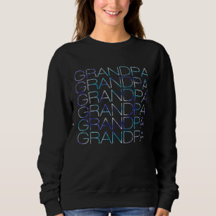Tie Dye GRANDPA  Fathers Day Present for Dad Papa  Sweatshirt
