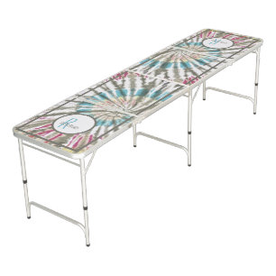 Tie Dye Gray Pong Table