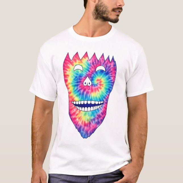 Tie-Dye Grin Skull T-Shirt (Front)
