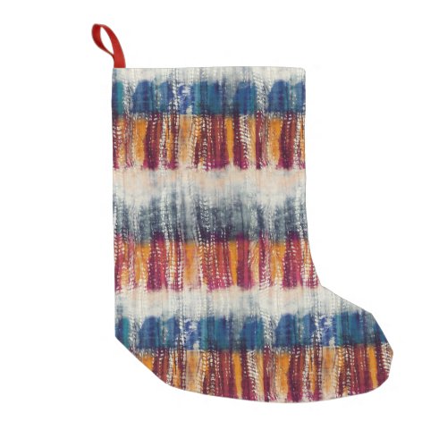 Tie_dye grunge fabric simulation small christmas stocking