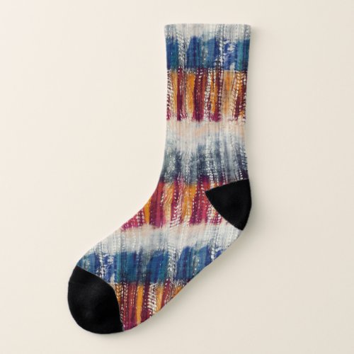 Tie_dye grunge fabric simulation socks