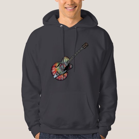 Tie Dye Guitar Hoodie