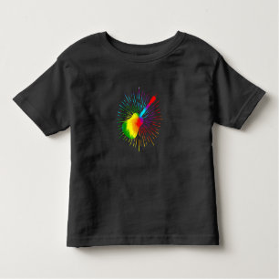 Tie Dye Guitar Music Design Colorful Guitarist Toddler T-shirt
