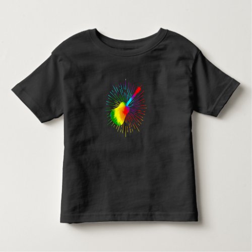 Tie Dye Guitar Music Design Colorful Guitarist Toddler T_shirt
