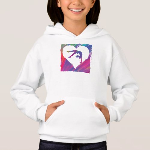 Tie Dye Gymnastics Pattern Hoodie