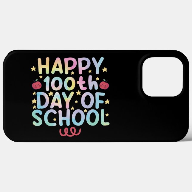 Tie Dye Happy 100th Day Of School Teacher Student  Case-Mate iPhone Case (Back (Horizontal))