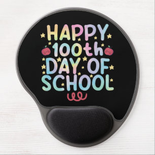 Tie Dye Happy 100th Day Of School Teacher Student Gel Mouse Pad