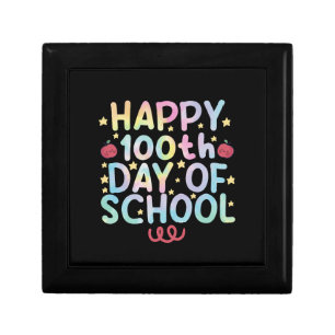 Tie Dye Happy 100th Day Of School Teacher Student Gift Box