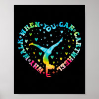 Tie-dye Heart Cartwheel Gymnastics Cheerleader Gym