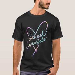 Tie Dye Heart Counselor Back To School Counseling T-Shirt