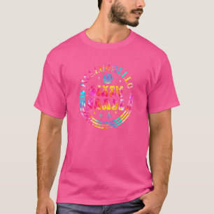 Tie Dye Hello 6th Grade Team Teacher Student Back T-Shirt